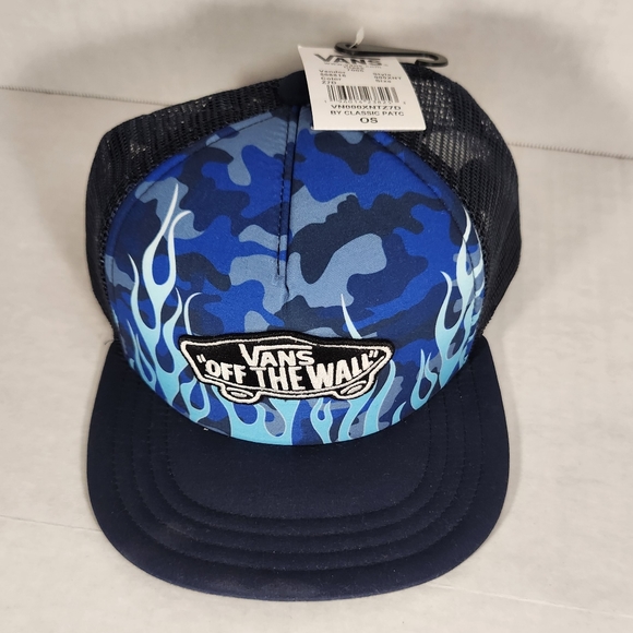 NWT Boy's Vans Classic Patchwork Trucker Trucker Plus Snapback Hat - Picture 3 of 8